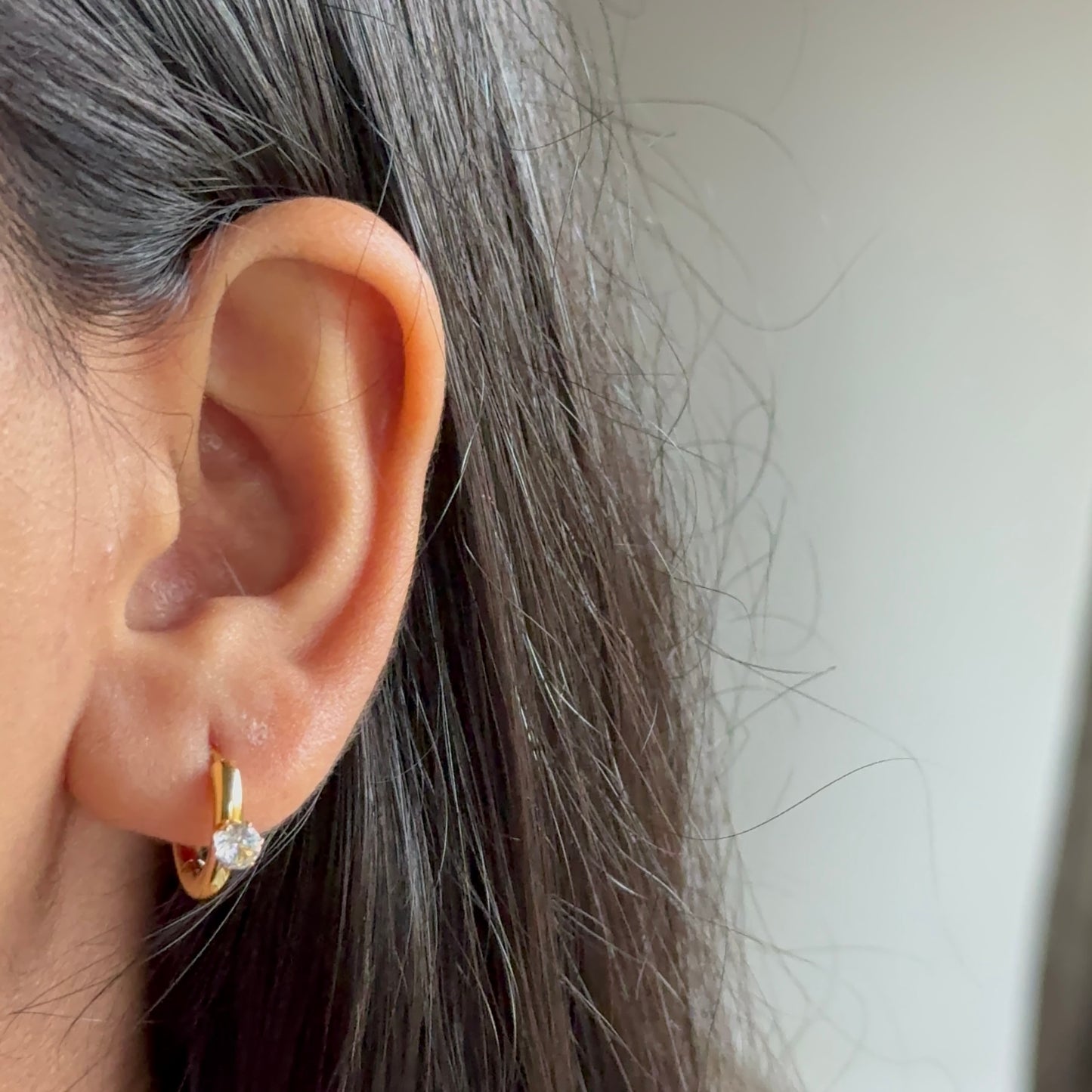 Josephine Mini Diamond Hoops