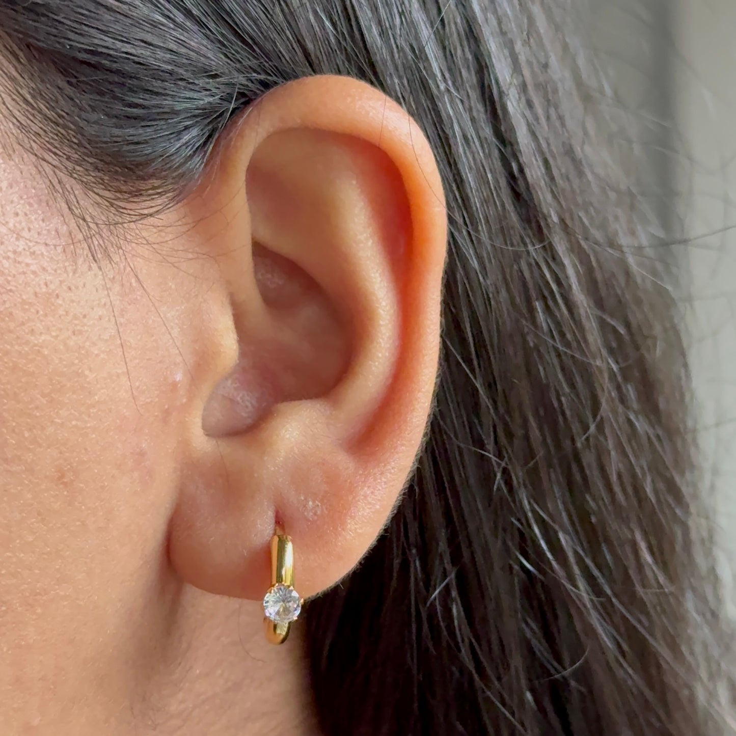 Josephine Mini Diamond Hoops