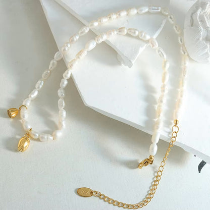 Alexandra Natural Pearl Necklace