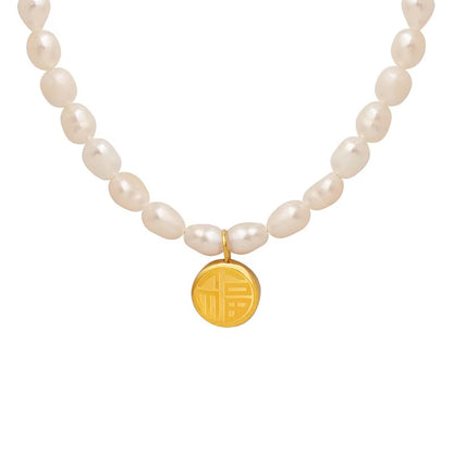 Lydia's Spell Natural Pearl Necklace