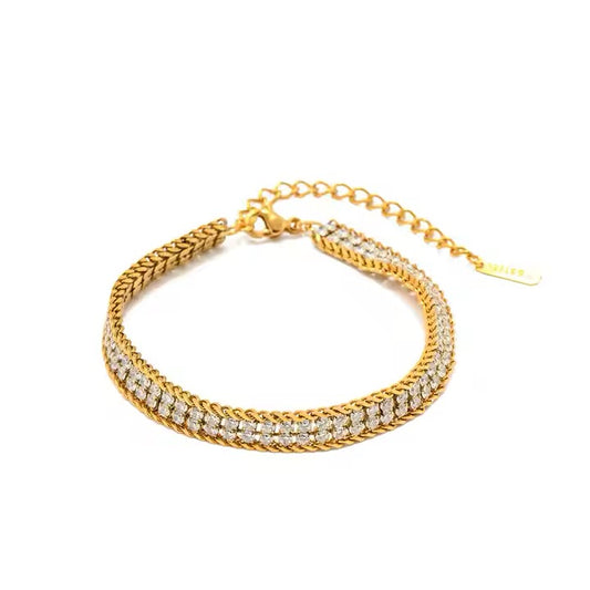 Hazel Stack Four Layered Zirconia Bracelet