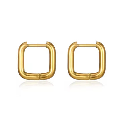 Sage Mini Square Hoops
