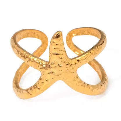 Sea Starfish Ring (Adjustable)