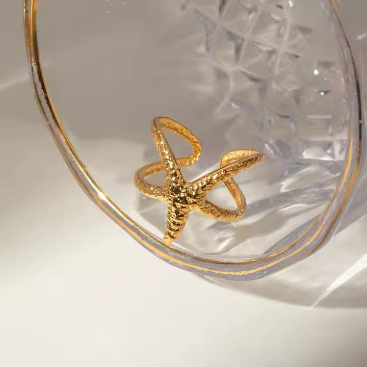 Sea Starfish Ring (Adjustable)