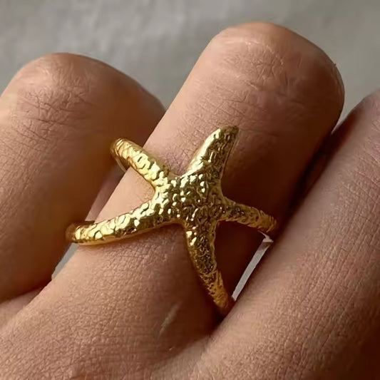 Sea Starfish Ring (Adjustable)