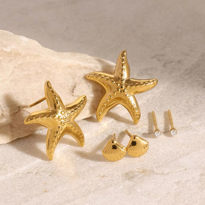 Three Piercing Ocean Studs