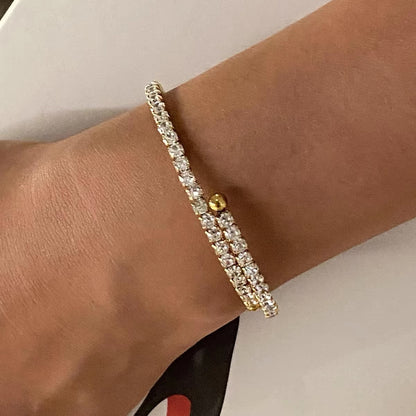 Jaqueline Zirconia Bracelet (Adjustable)