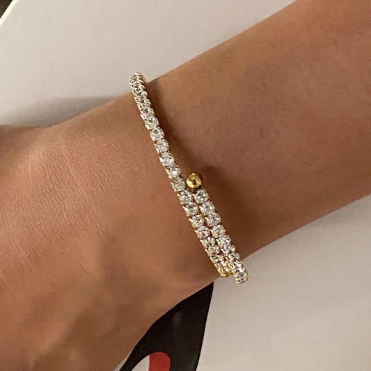 Jaqueline Zirconia Bracelet (Adjustable)