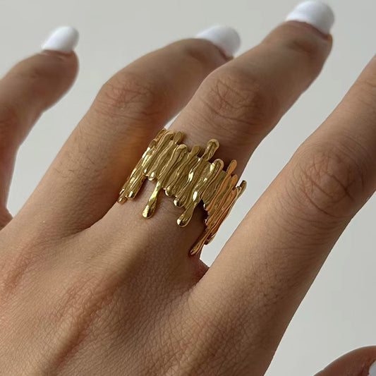 Medusa Stripped Ring (Adjustable)