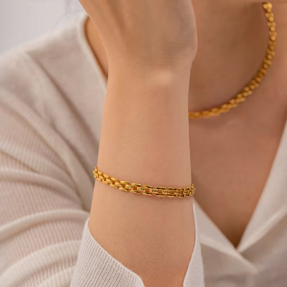 Heather Link Bracelet