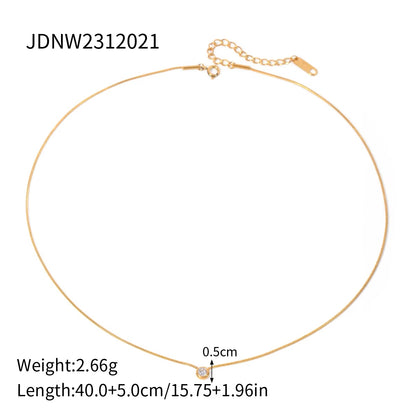 Dainty Zia Zirconia Necklace