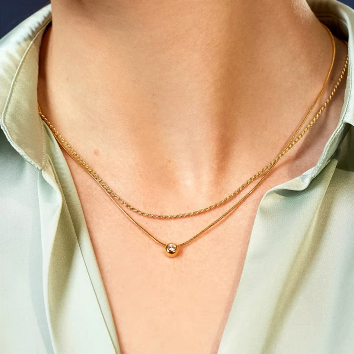 Dainty Zia Zirconia Necklace