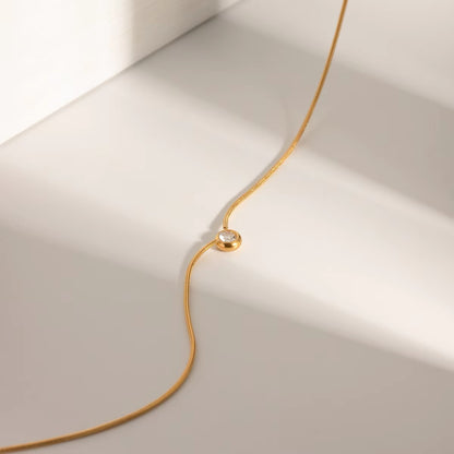 Dainty Zia Zirconia Necklace