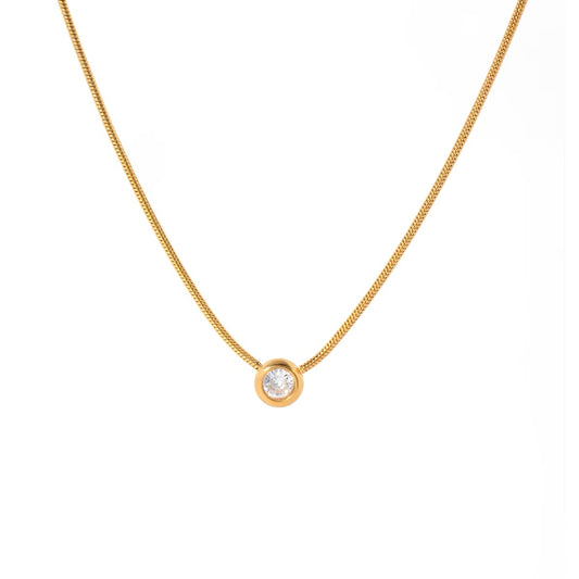 Dainty Zia Zirconia Necklace
