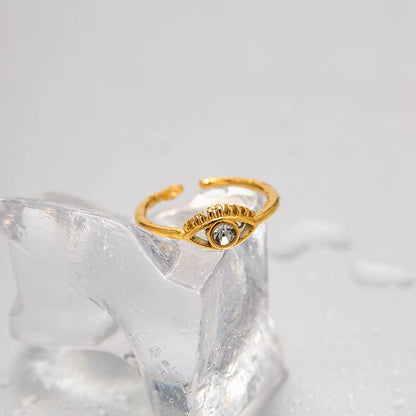 Katia Evil Eye Ring (Adjustable)