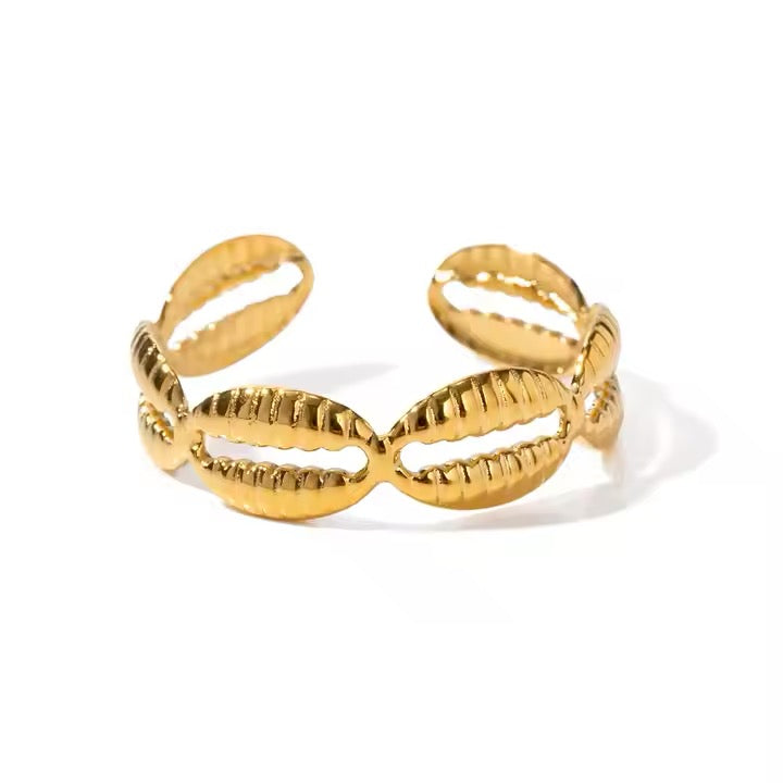 Shell Band Ring (Adjustable)