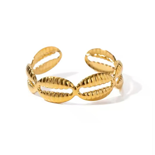Shell Band Ring (Adjustable)