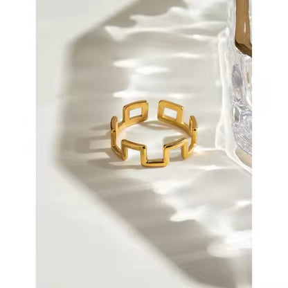 Zia Gridlock Ring ( Adjustable)