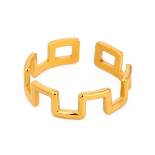 Zia Gridlock Ring ( Adjustable)