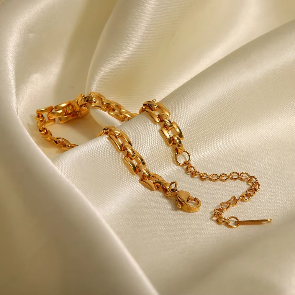 Heather Link Bracelet