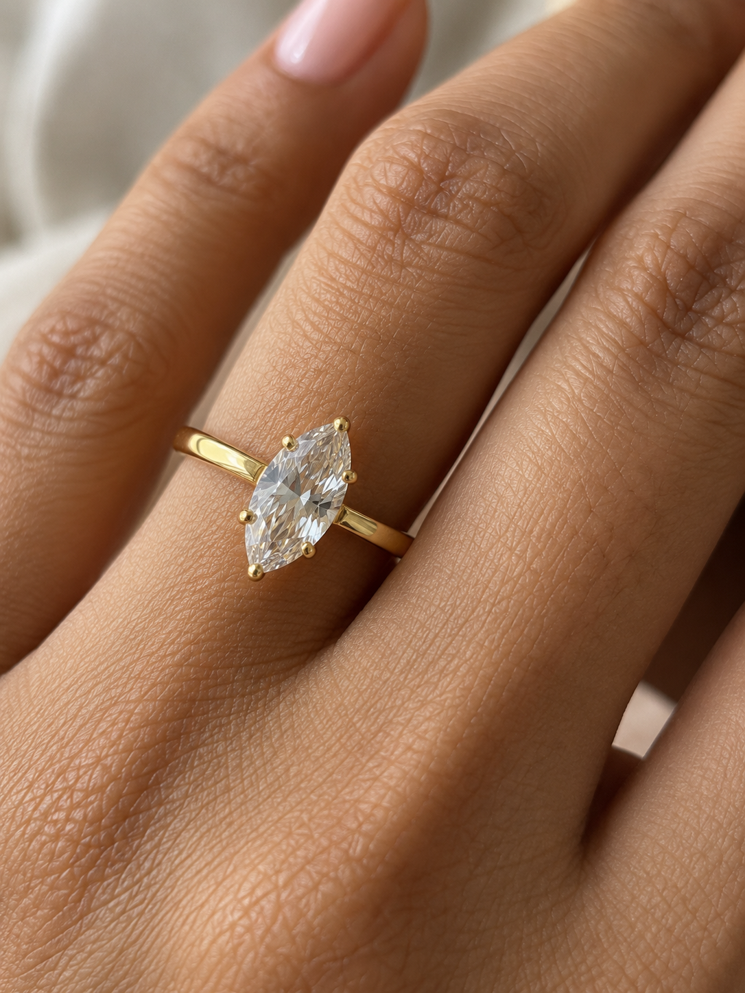 Amorette Marquise Ring (Adjustable)