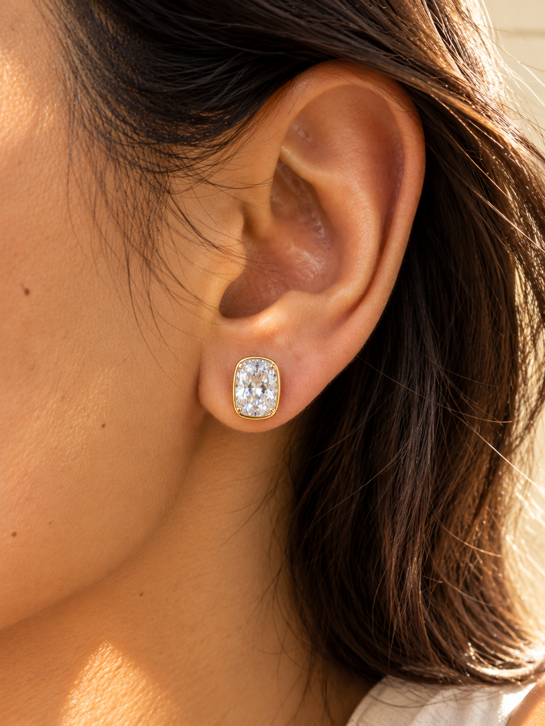 Cushion Cut Diamond Studs
