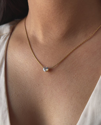 Ariel Heart Diamond Necklace
