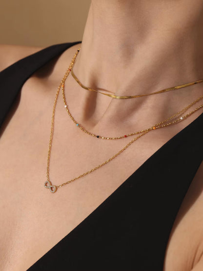 Zirconia Infinity Necklace