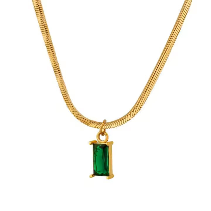 Green Rhinestone Chain