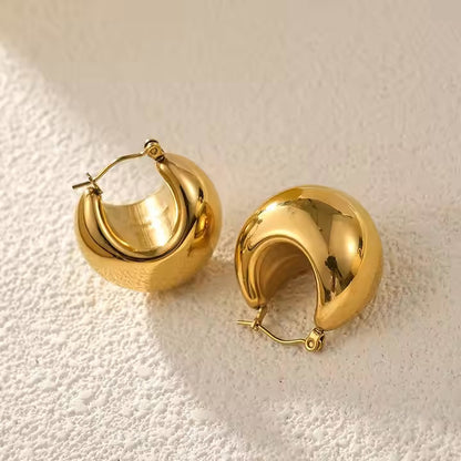 Lantern Gold Hoops