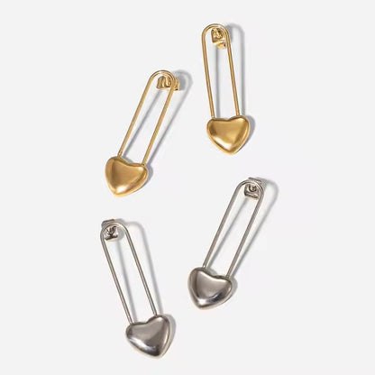 Heart Clip Studs