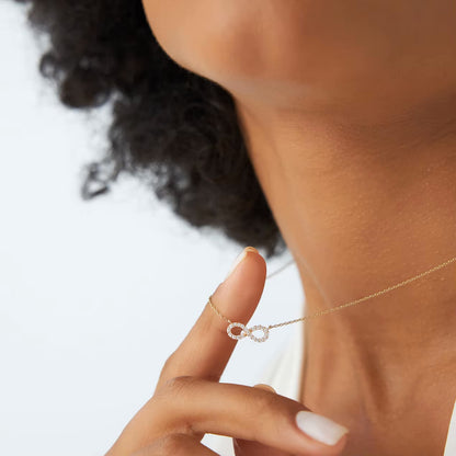 Zirconia Infinity Necklace