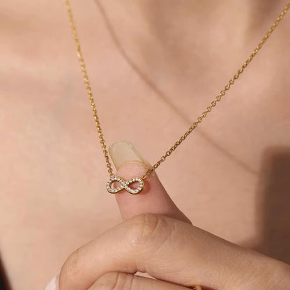 Zirconia Infinity Necklace