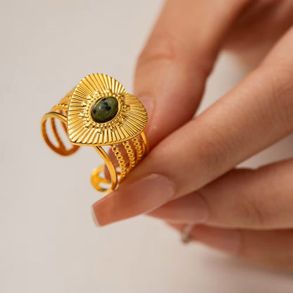 Ezra Stone Heart Ring