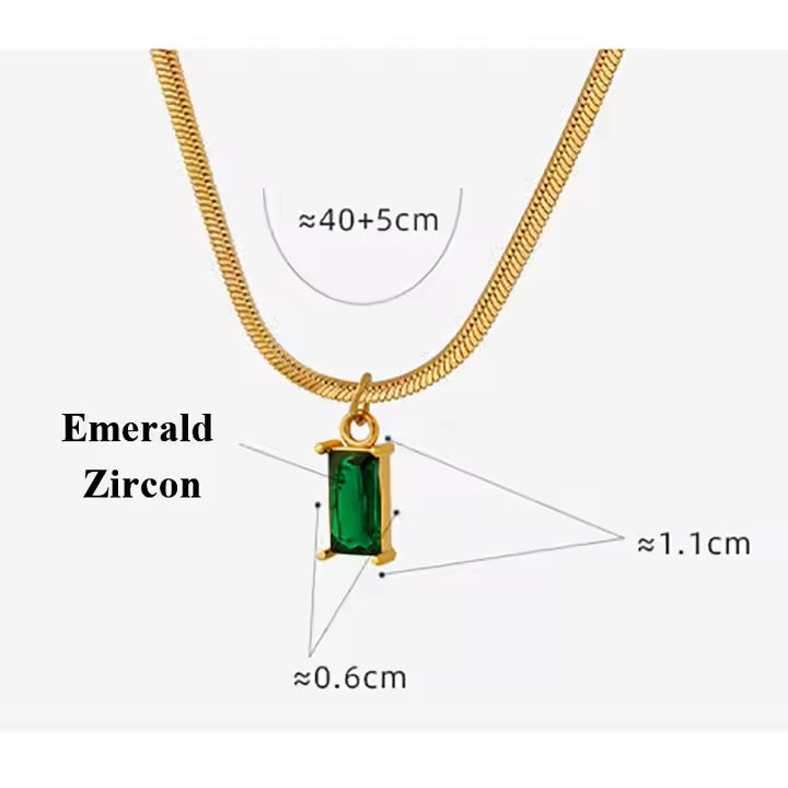Green Rhinestone Chain