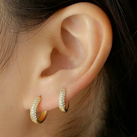 Heather Zirconia Hoops