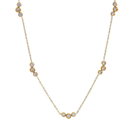 Luna Line Zirconia Necklace