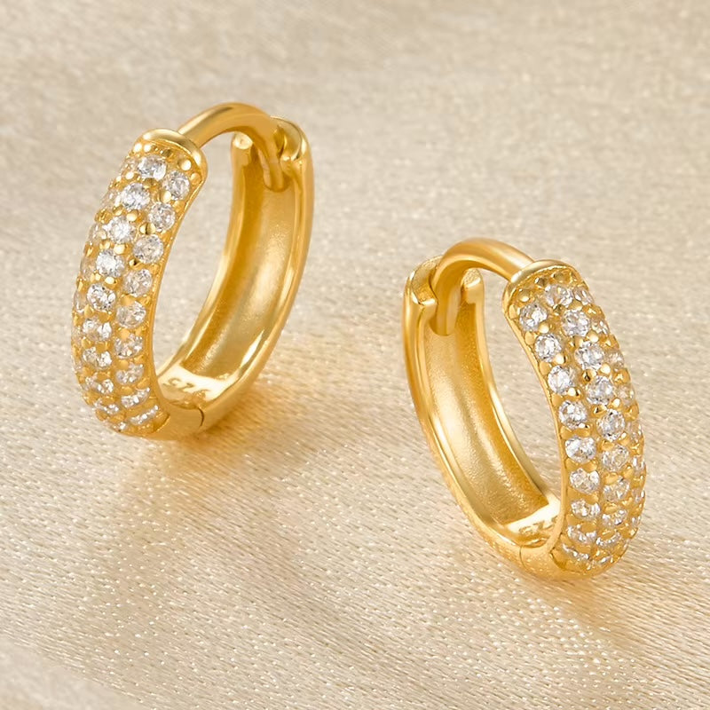 Heather Zirconia Hoops