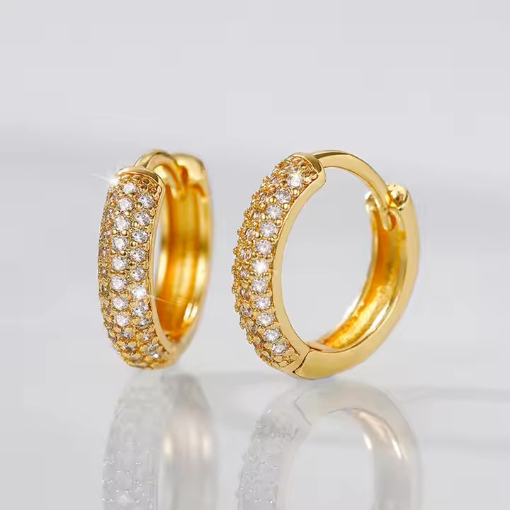 Heather Zirconia Hoops