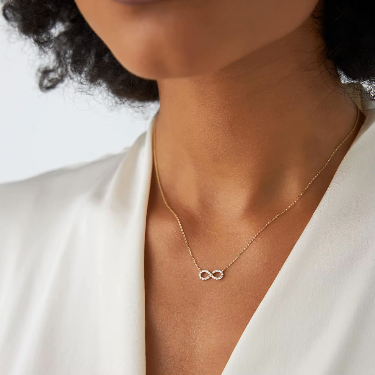 Zirconia Infinity Necklace
