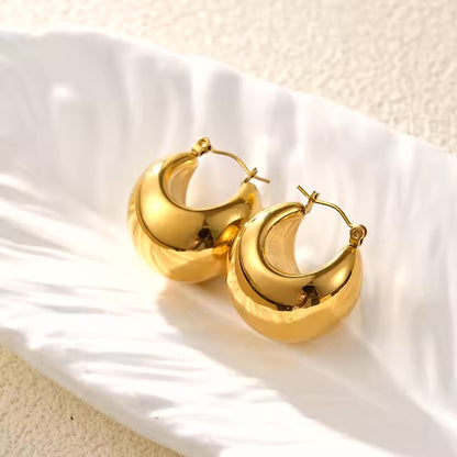 Lantern Gold Hoops