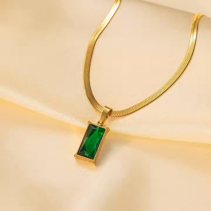Green Rhinestone Chain