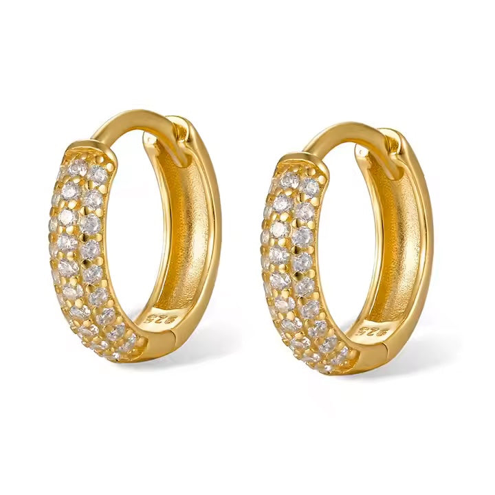 Heather Zirconia Hoops